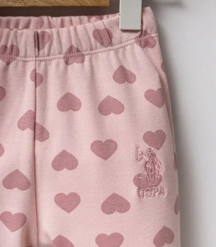 U.S. Polo Assn Gömlek Pijama Takımı USB2711 Açık Pembe