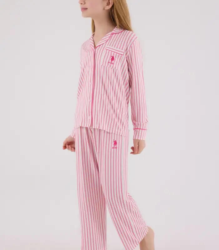 U.S. Polo Assn Gömlek Pijama US2326-4 Fuşya
