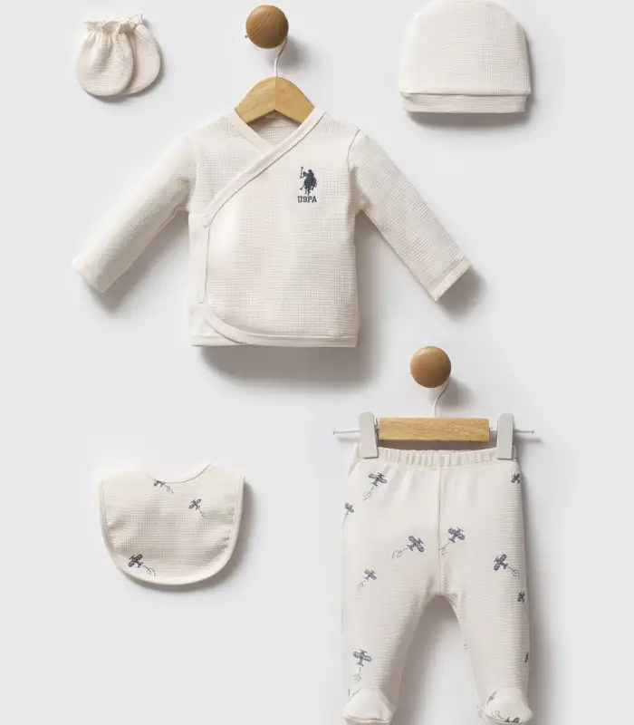 U.S. Polo Assn Hastane Çıkışı 5’li set USB2603 Ekru