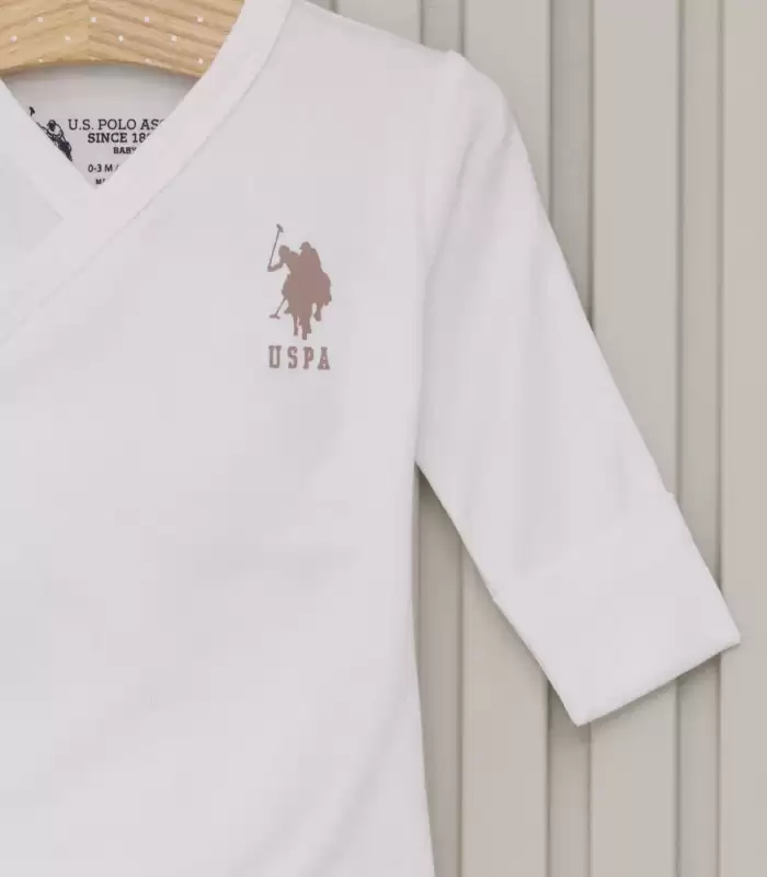 U.S Polo Bebek 5Li Hatane Çıkış Seti USB2017 Krem
