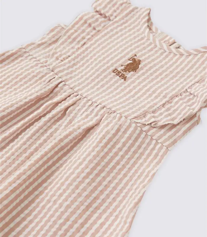 Kız Bebek Elbise USB Vizon