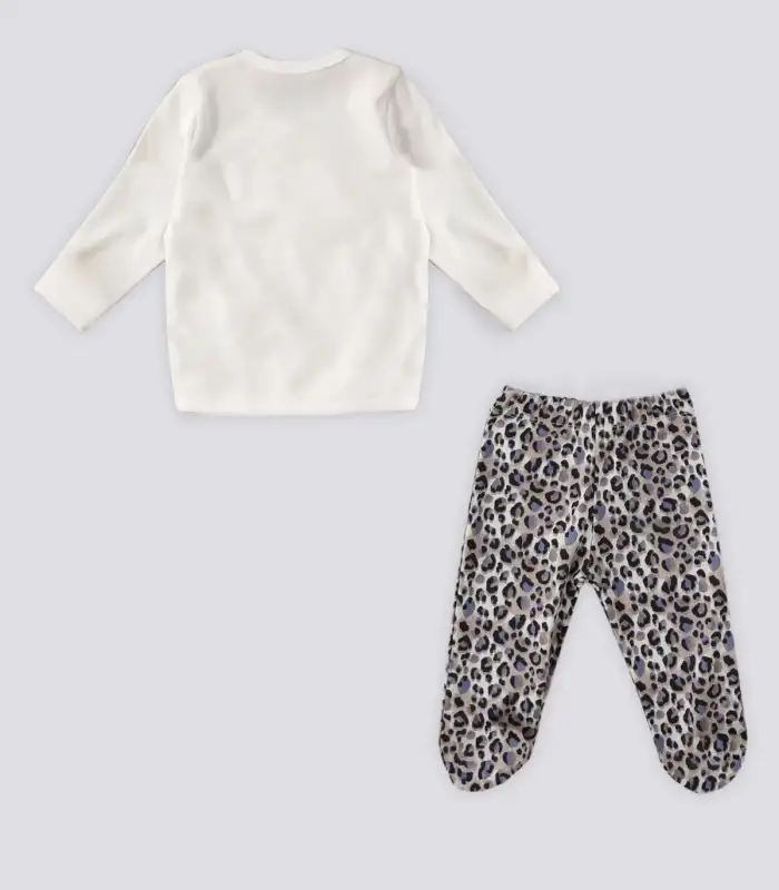 Kız Bebek 5Li Zıbın Seti Krem