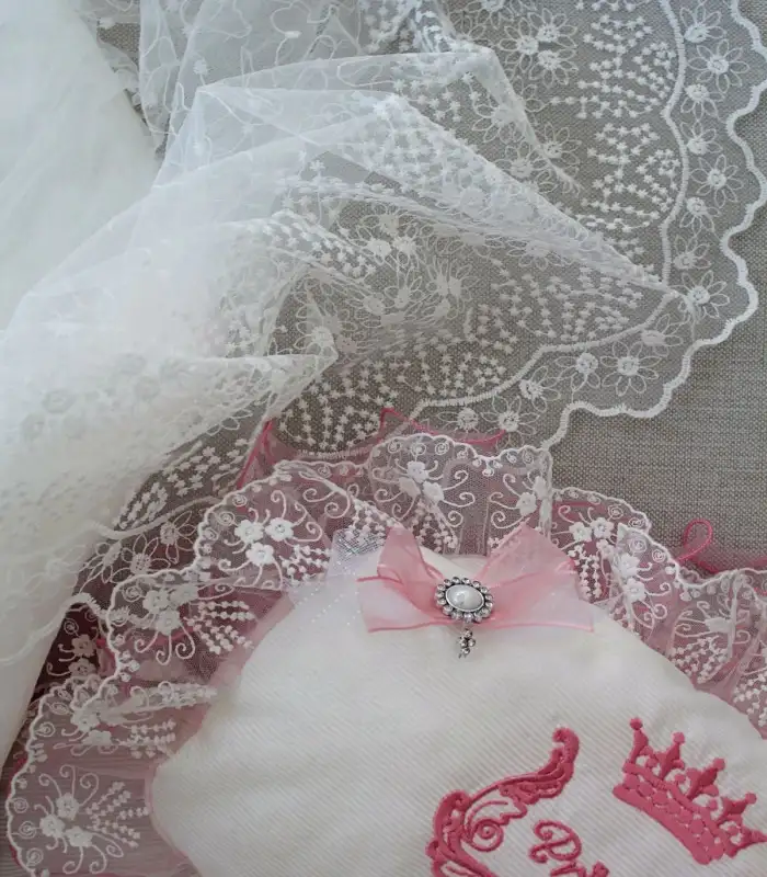 Yenidoğan Nil Taç Nakışlı Kundaklı Trilüks 3lü Alt Açma Seti Fuşya