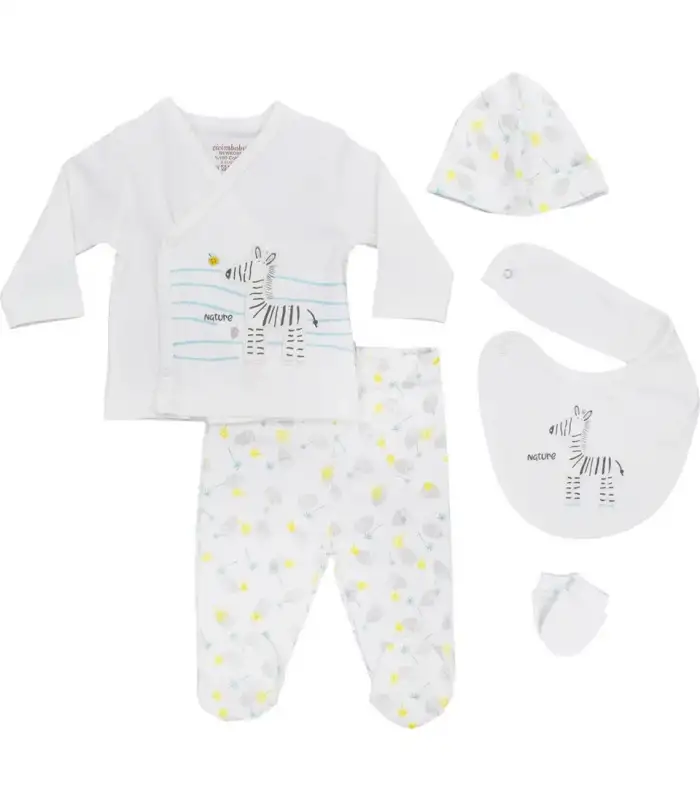 Zebra 5Li Zıbın Seti  Sarı