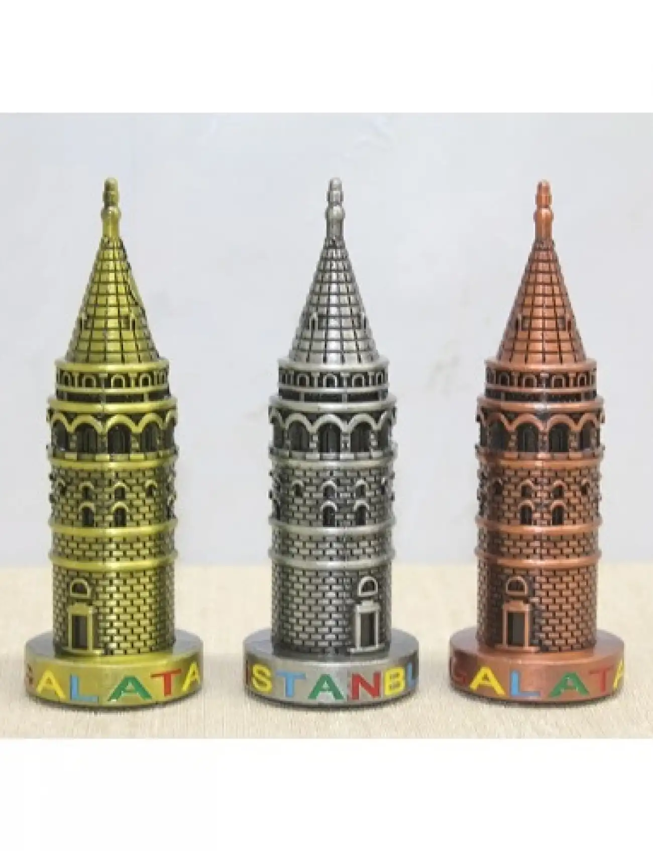 13 cm Metal Galata Kulesi