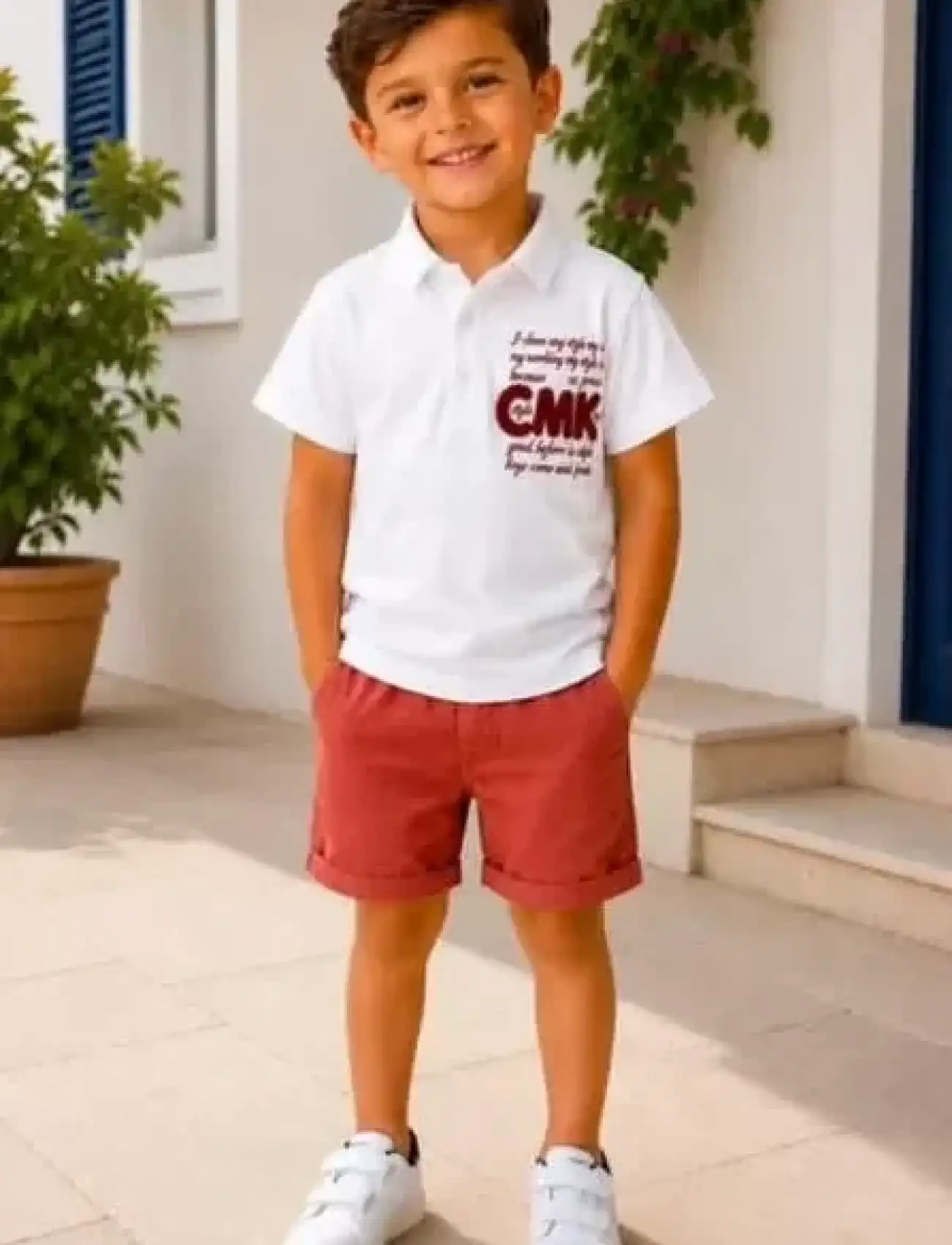 2/10 Yaş Keten Tişört Denim Şort Çocuk Takımı