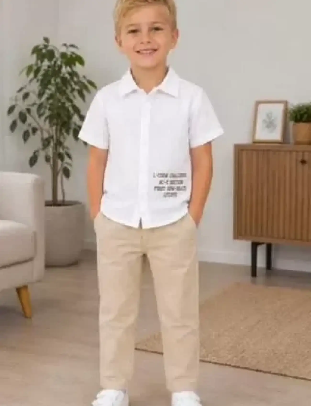 2/10 Yaş Müslin Gömlek Denim Pantolon Çocuk Takımı