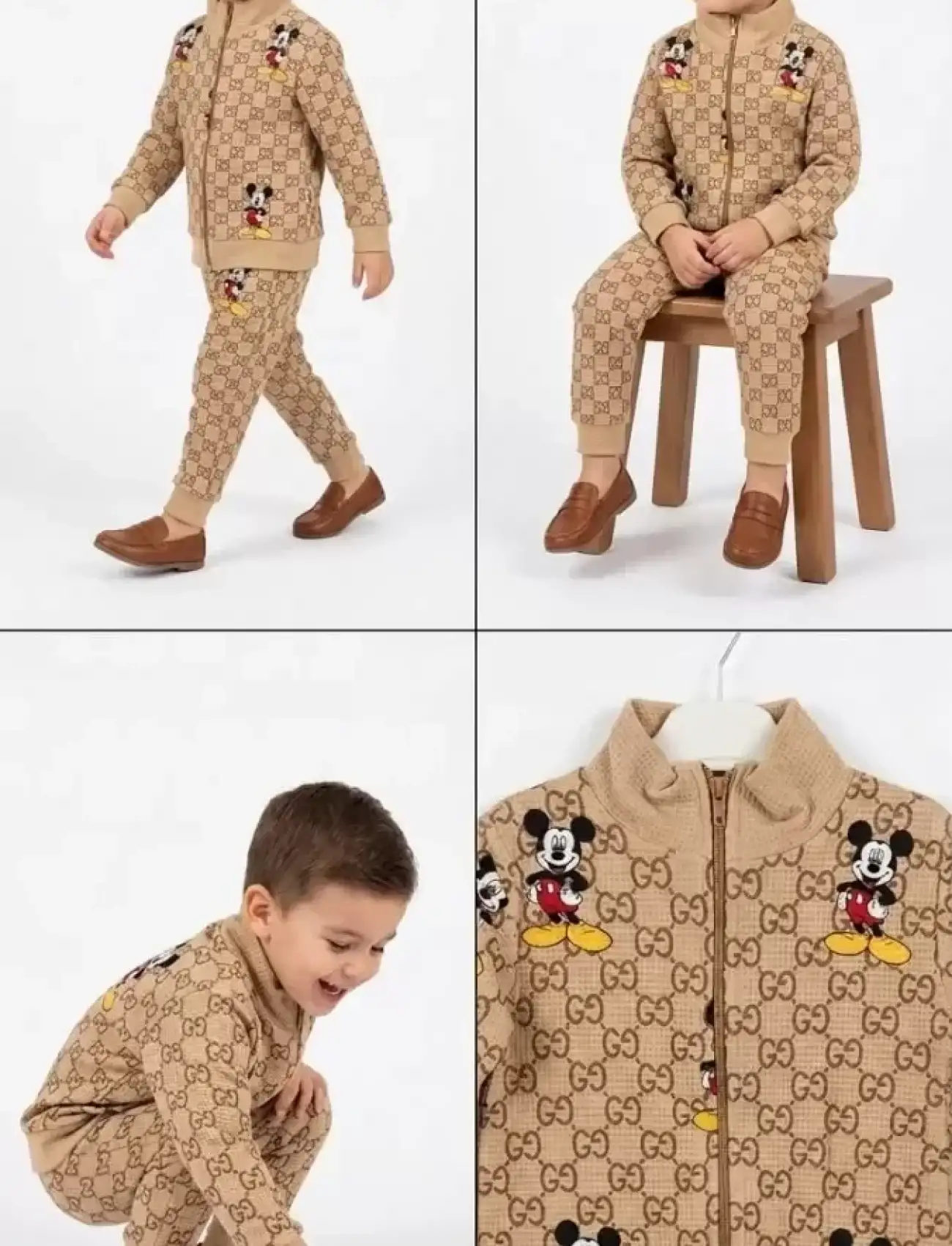 2-5 Yaş Boy Fermuar Detaylı 2 Li Çocuk Takımı