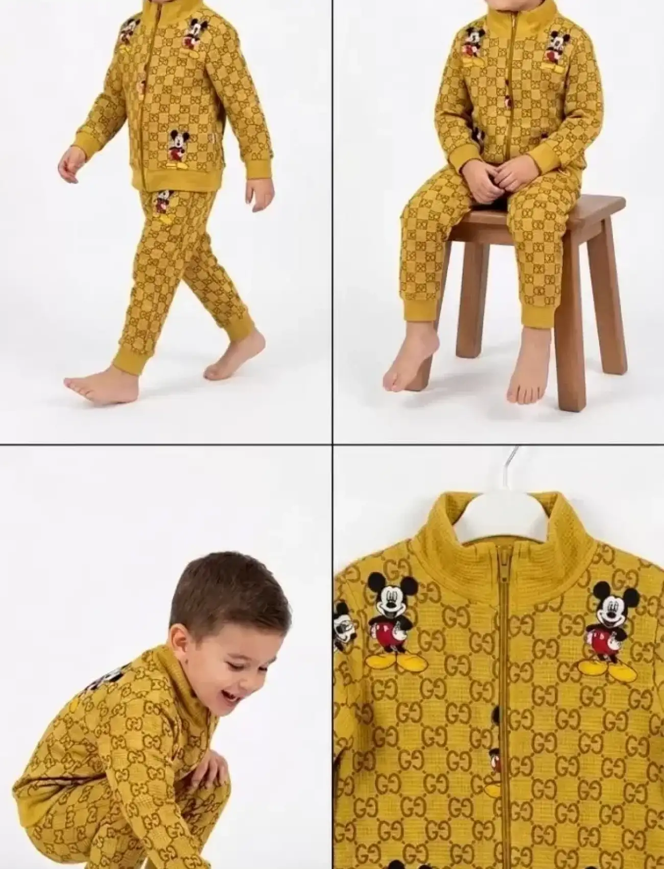 2-5 Yaş Boy Fermuar Detaylı 2 Li Çocuk Takımı