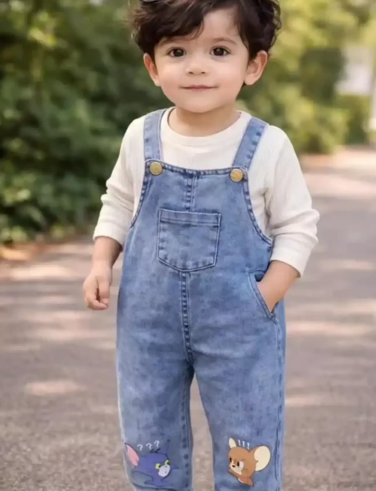 6-18 Ay Badili Kot Salopet Bebek Takımı