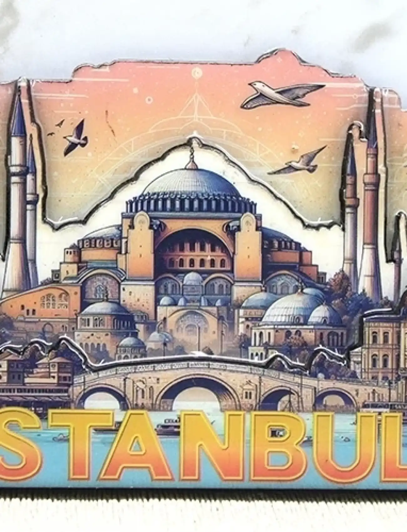 Ahşap İstanbul Temalı Magnet Alk4364