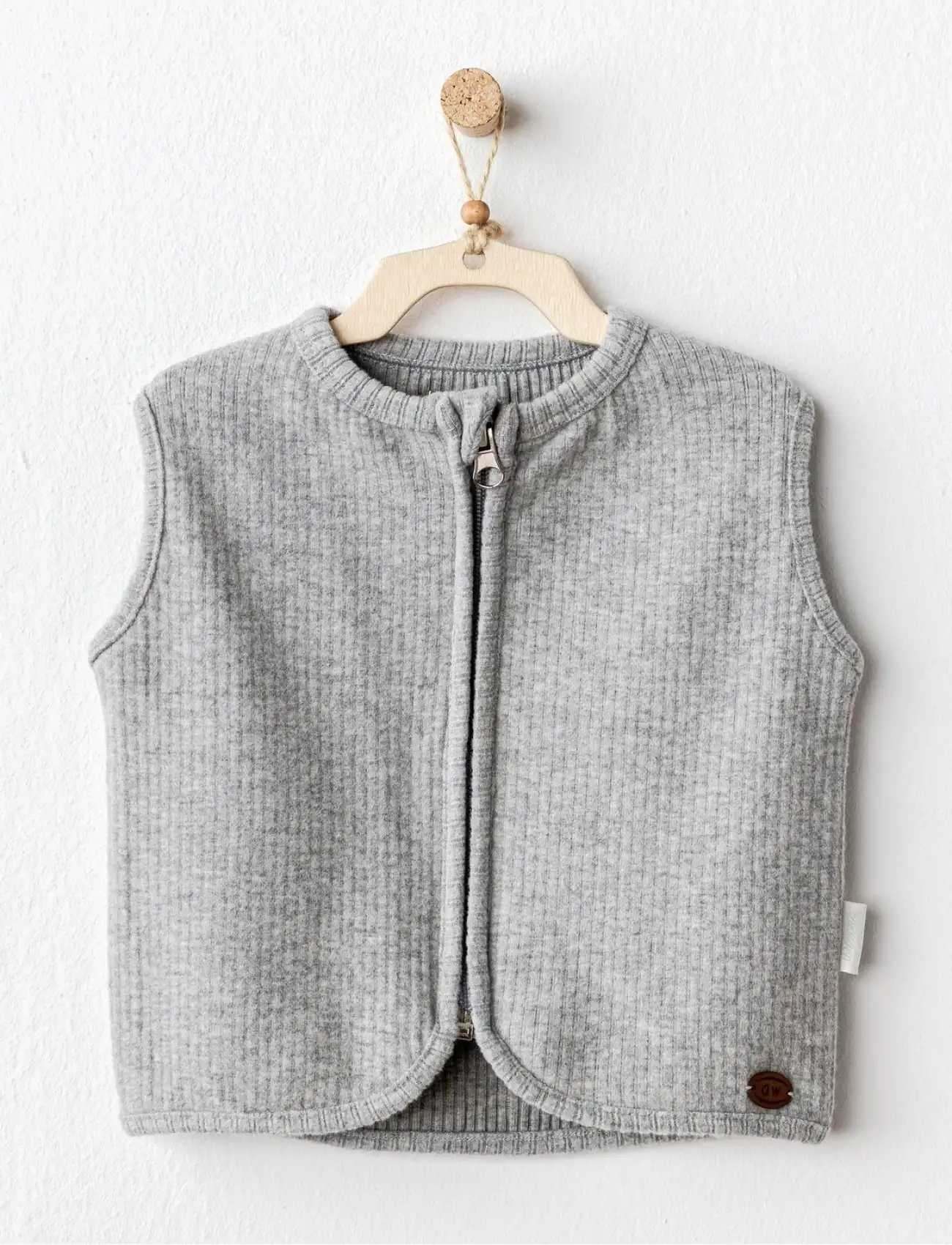 Andywawa AC25208 Basic Bebe Yelek Gri