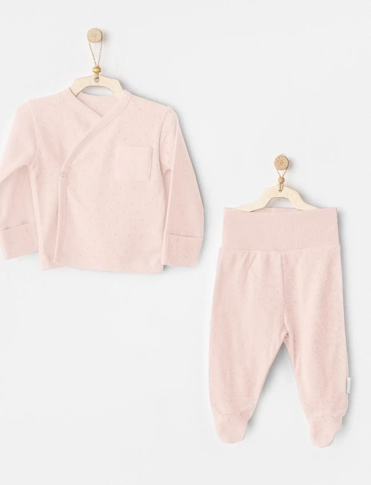 Andywawa AC25557 Side Snap Set 2Li Zıbın Takım Pink