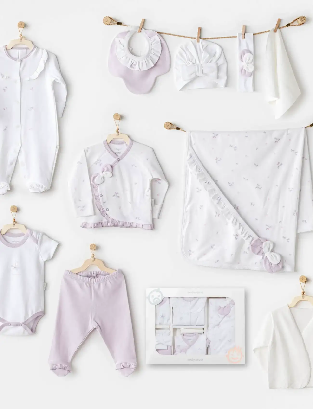 Magical Butterfly 10Lu Hastane Çıkış Seti White