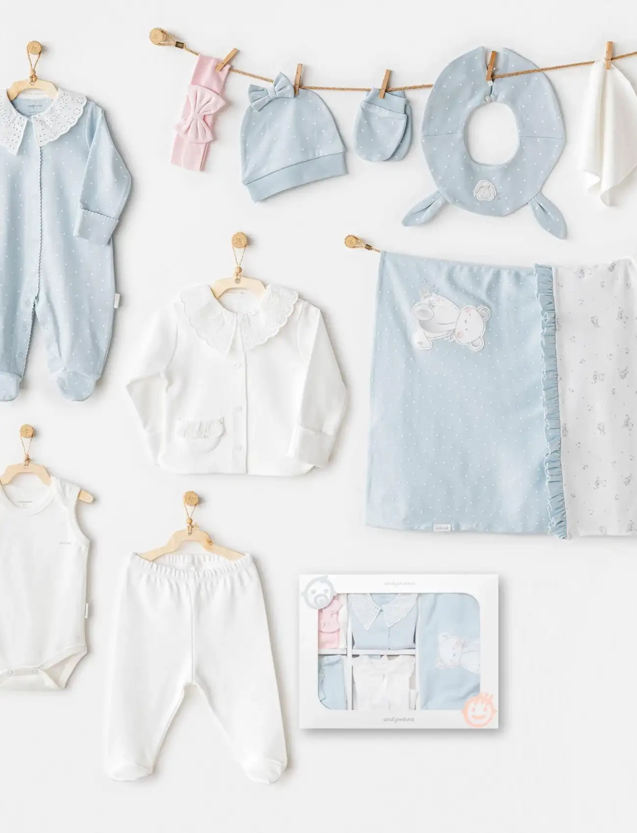 Cuddly Bunny Bear 10Lu Hastane Çıkışı Pink Blue