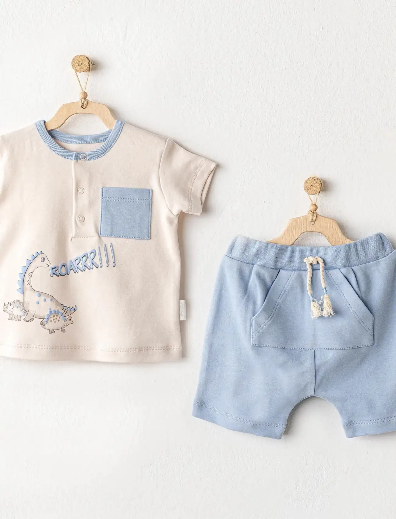 Andywawa AC25915 Dino 2Li Bebek Takım Blue