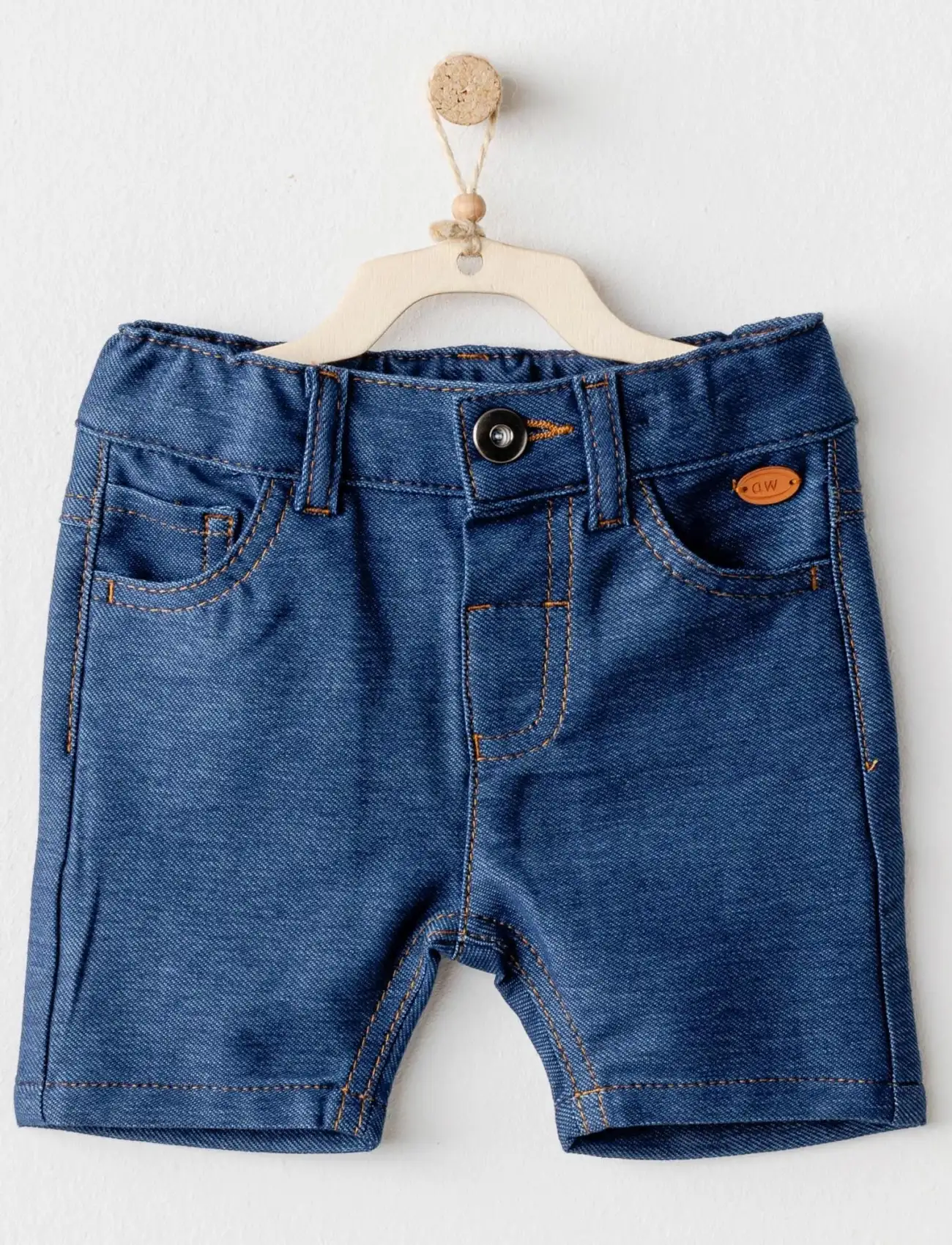 Andywawa AC25939 Casual Bebek Şort İndigo