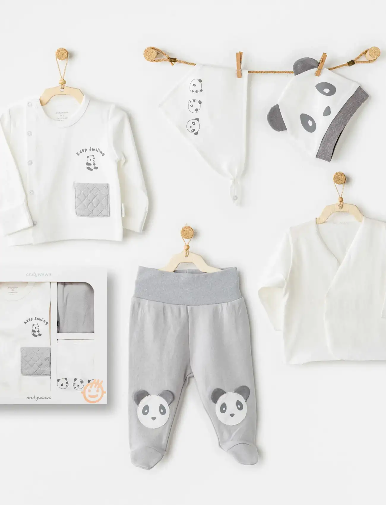 Keep Smiling 5li Hastane Çıkışı Grey