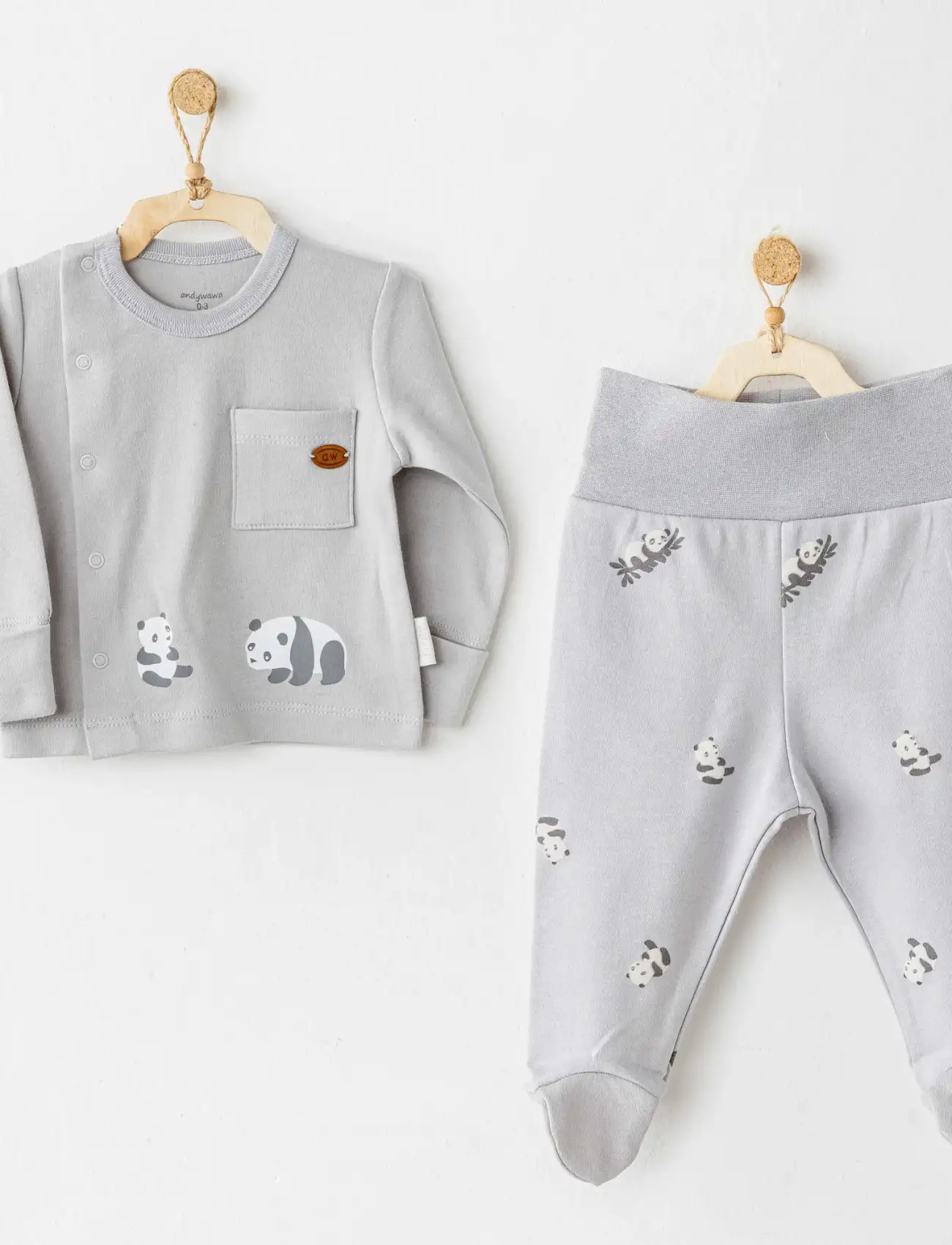 Keep Smiling 2li Zıbın Takım Grey