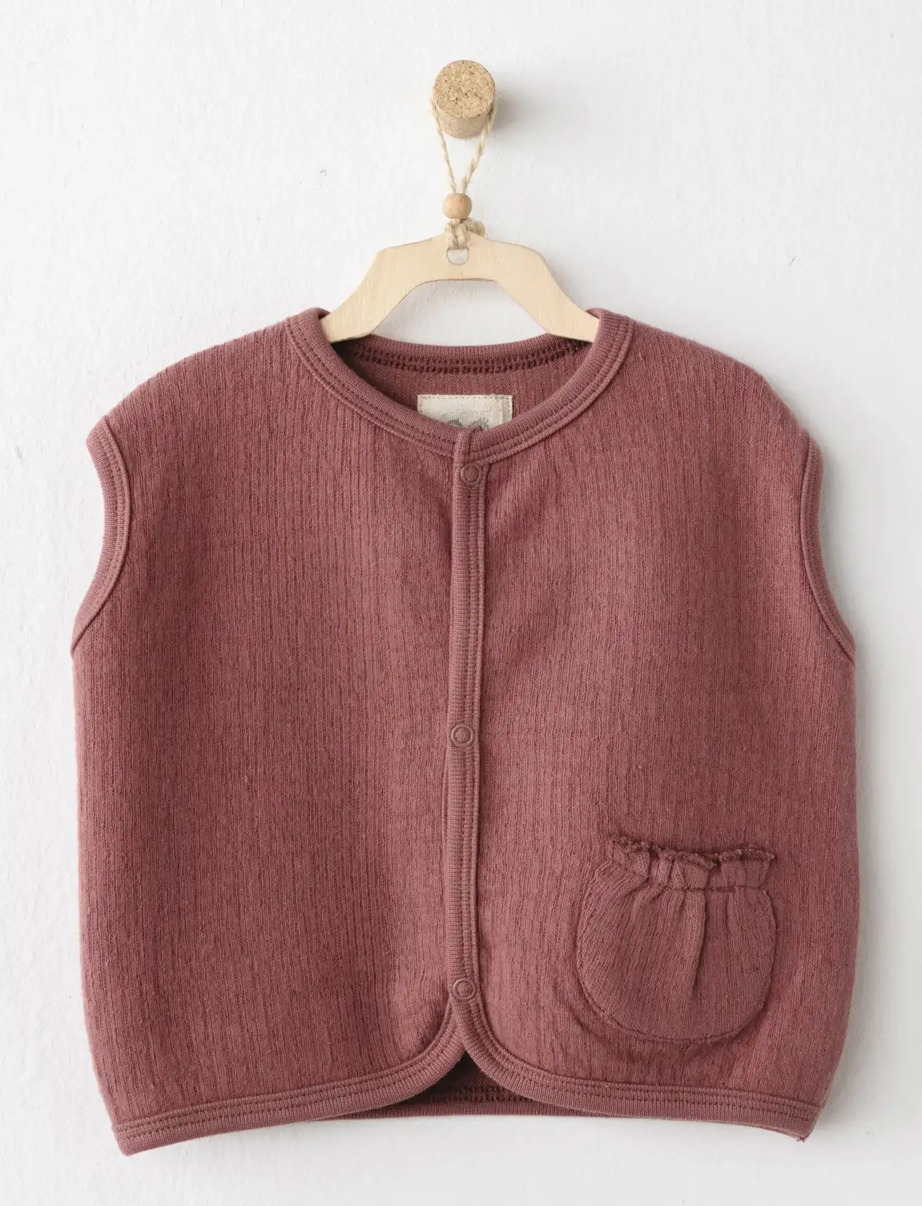 Casual Yelek Dusky Rose