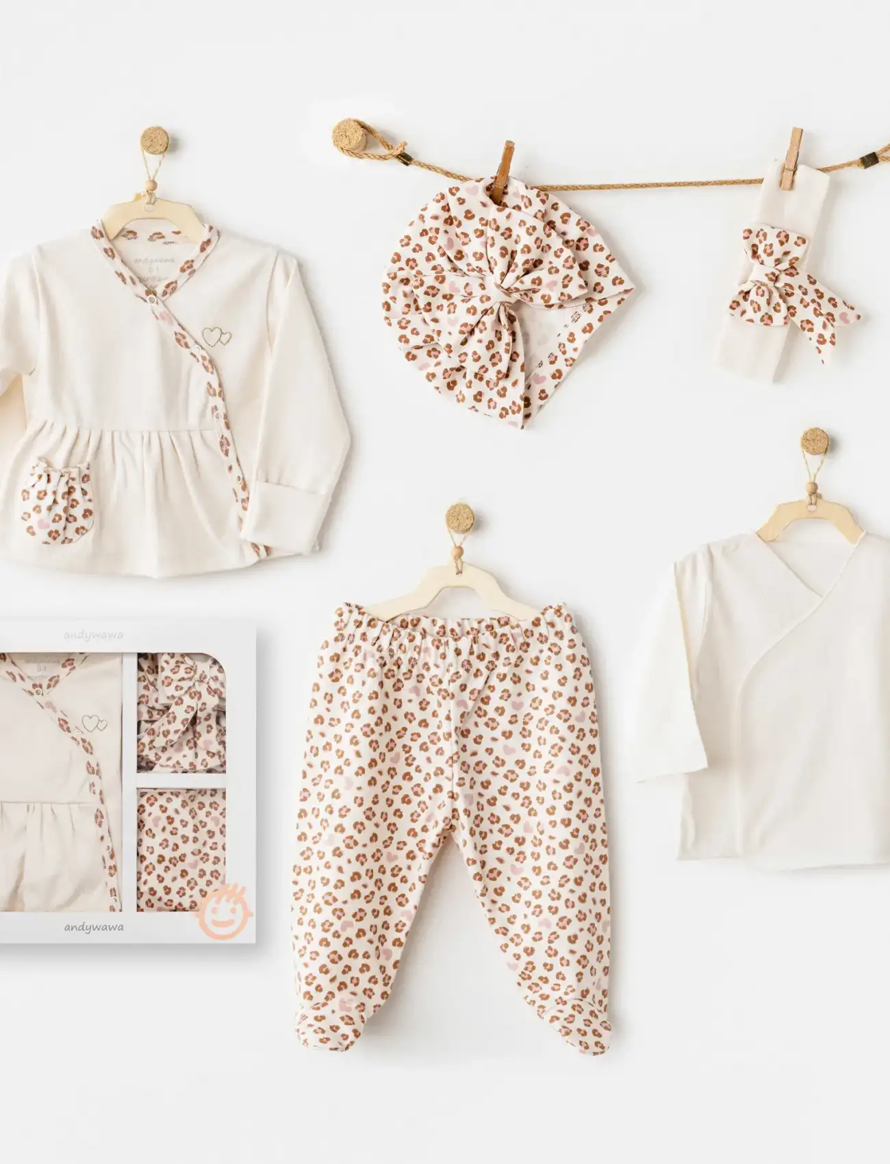 Little Leopard 5li Hastane Çıkışı Ekru