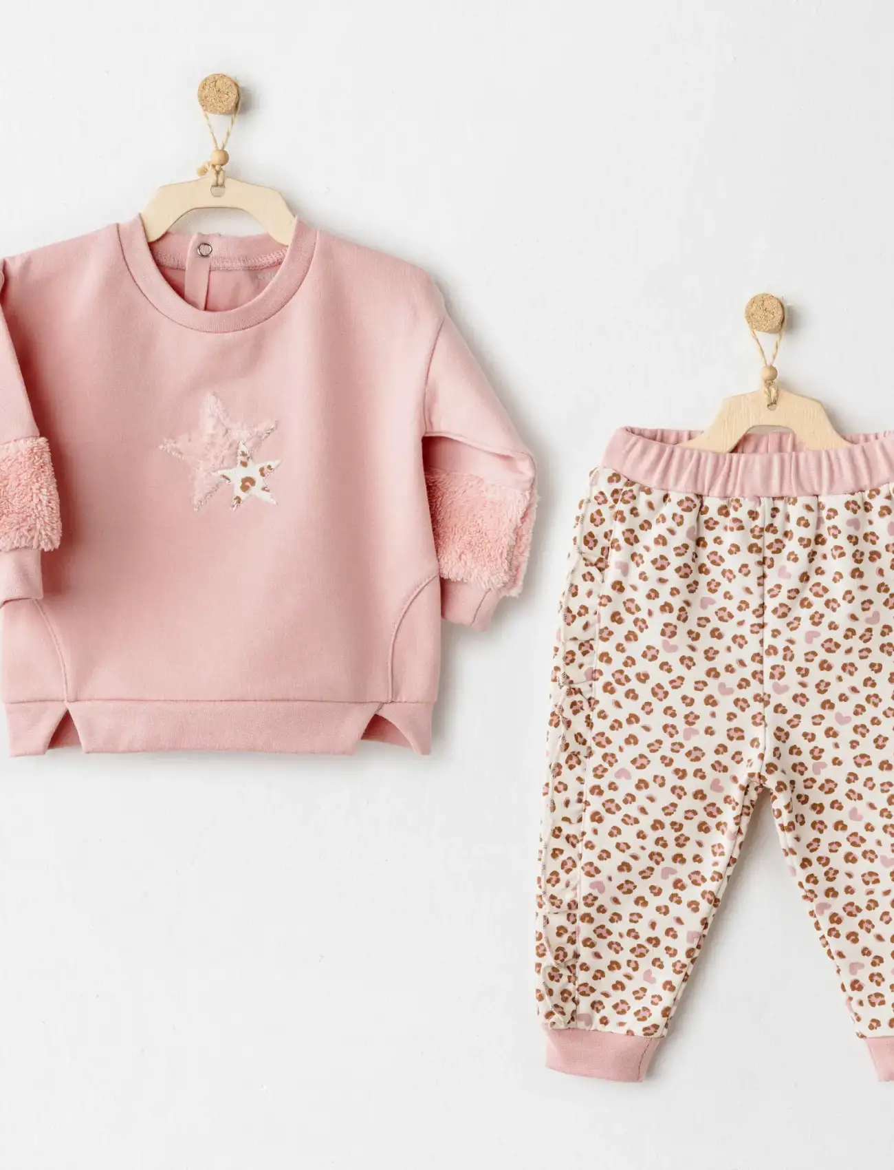 Andywawa AC26233 Little Leopard 2li Takım Pink