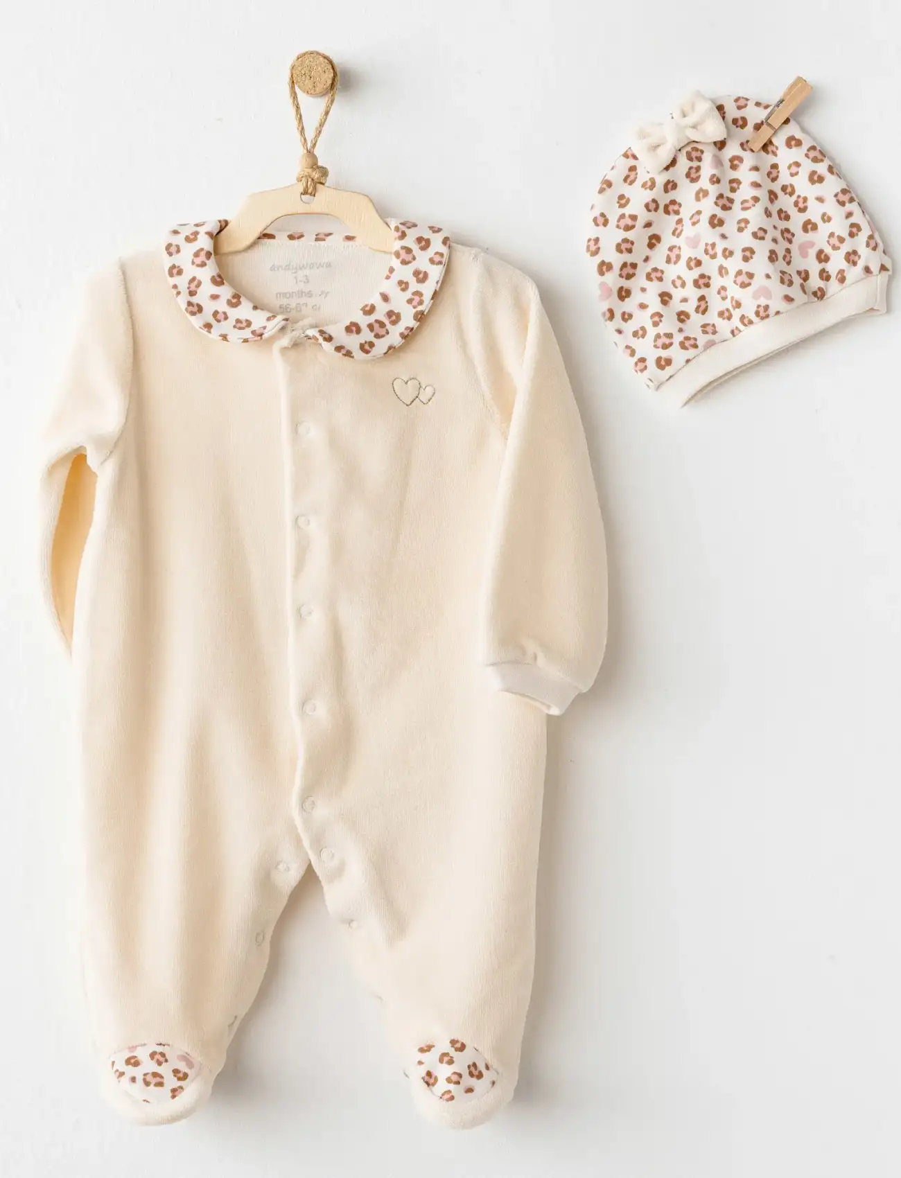 Andywawa AC26238 Little Leopard Tulum Ekru