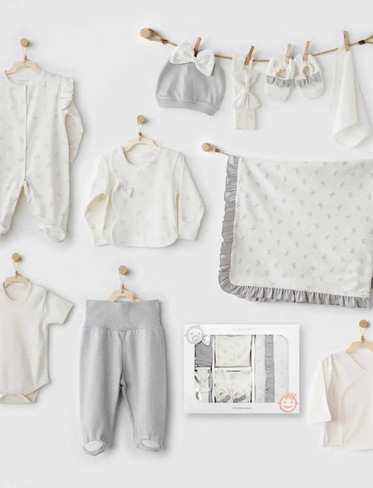 Baby Bow Bliss 10lu Hastane Çıkışı Ekru