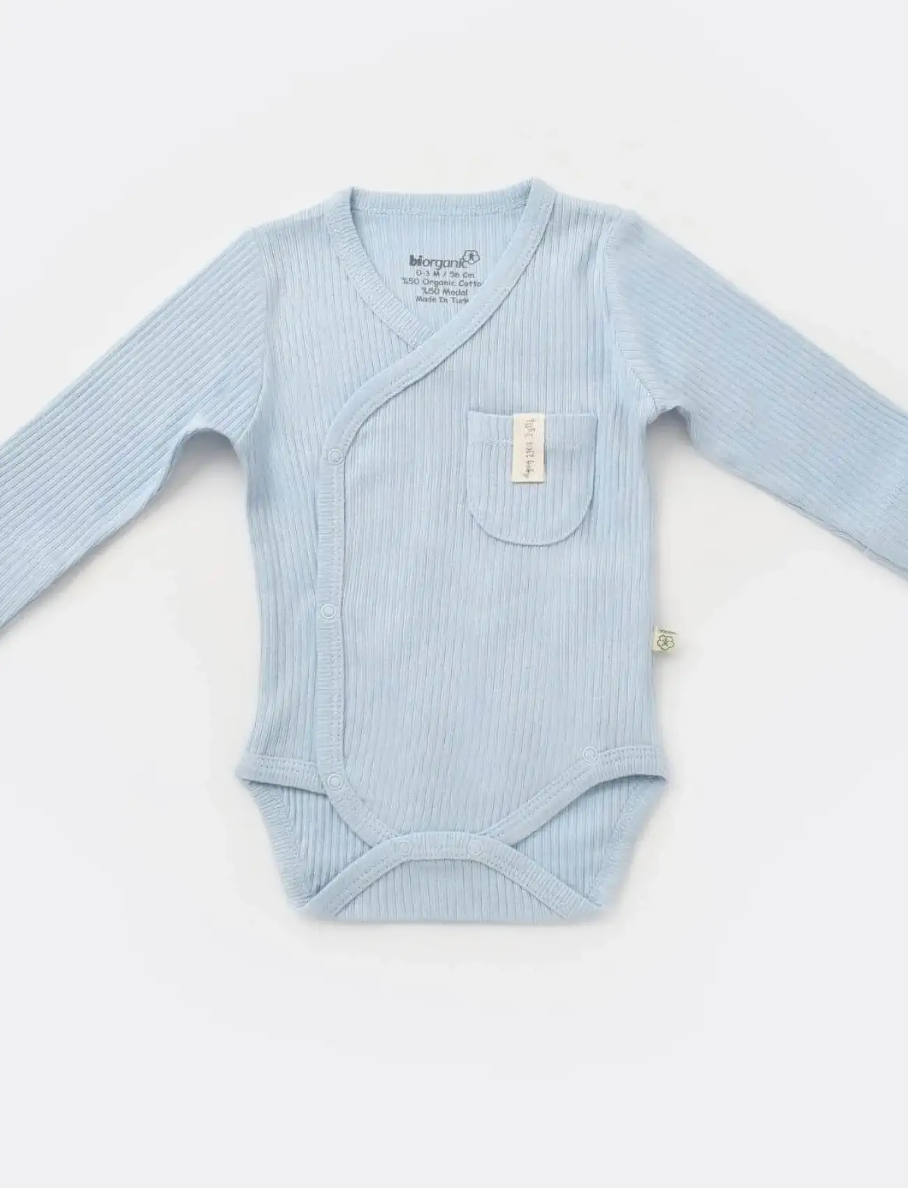 Eldivenli Kruvaze Body  Mavi