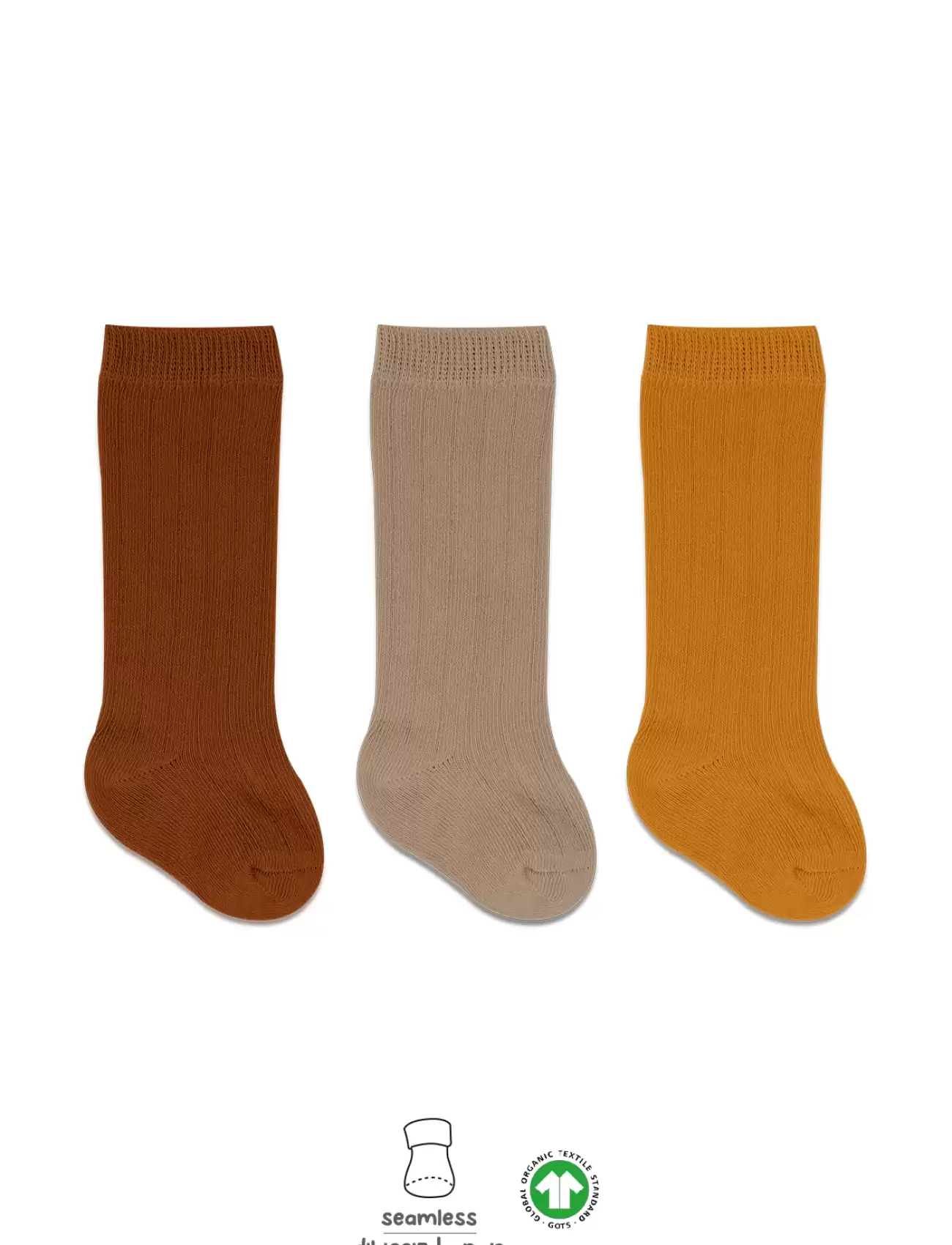 Bistyle Derby Dizaltı Çorap 3Lü BS40101 Hardal Bej Kremit