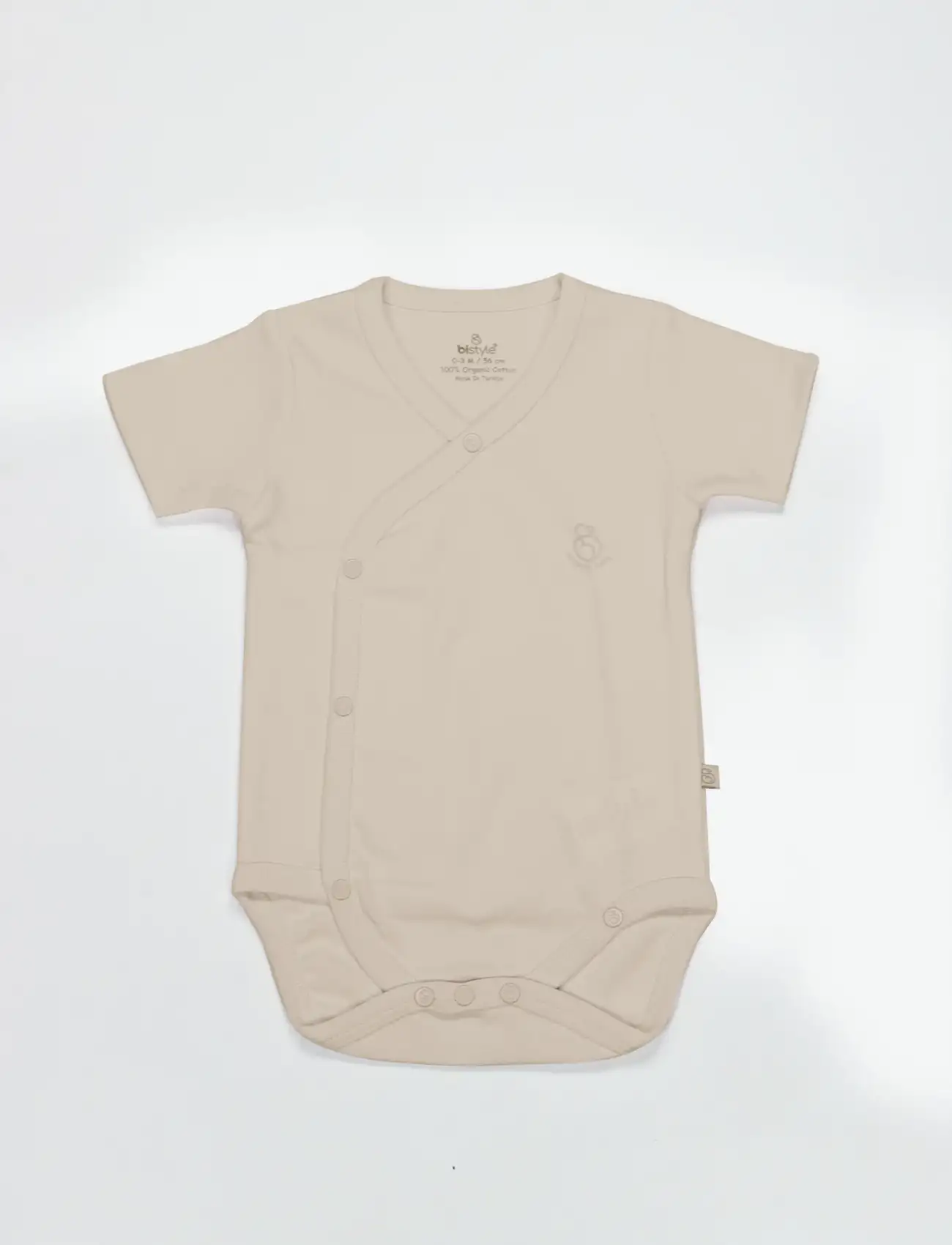 Organik Natural Basic Style Kruvaze Yarım Kol Body BS17101 Bej