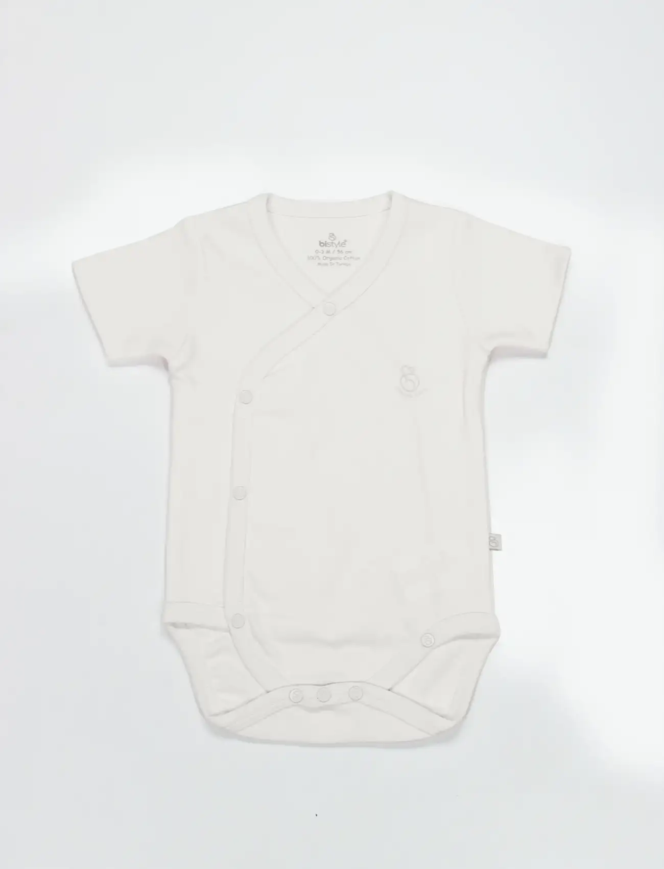 Organik Natural Basic Style Kruvaze Yarım Kol Body BS17101 Ekru