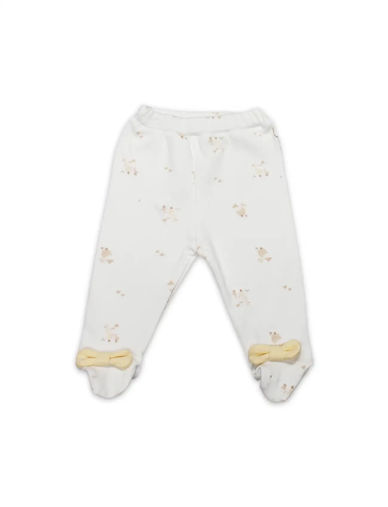 Patikli Alt Welcome Baby Duck 16107 Sarı-Ekru