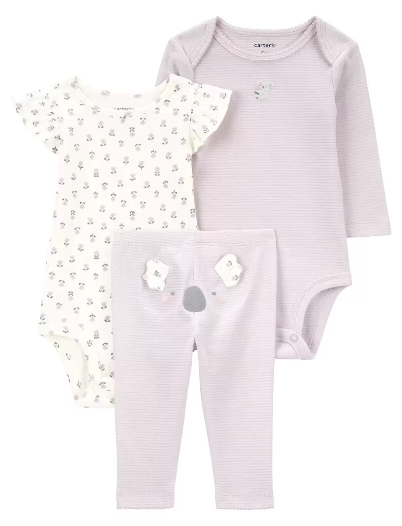 Kız Bebek Body Pantolon Set 3Lü Paket  Renkli