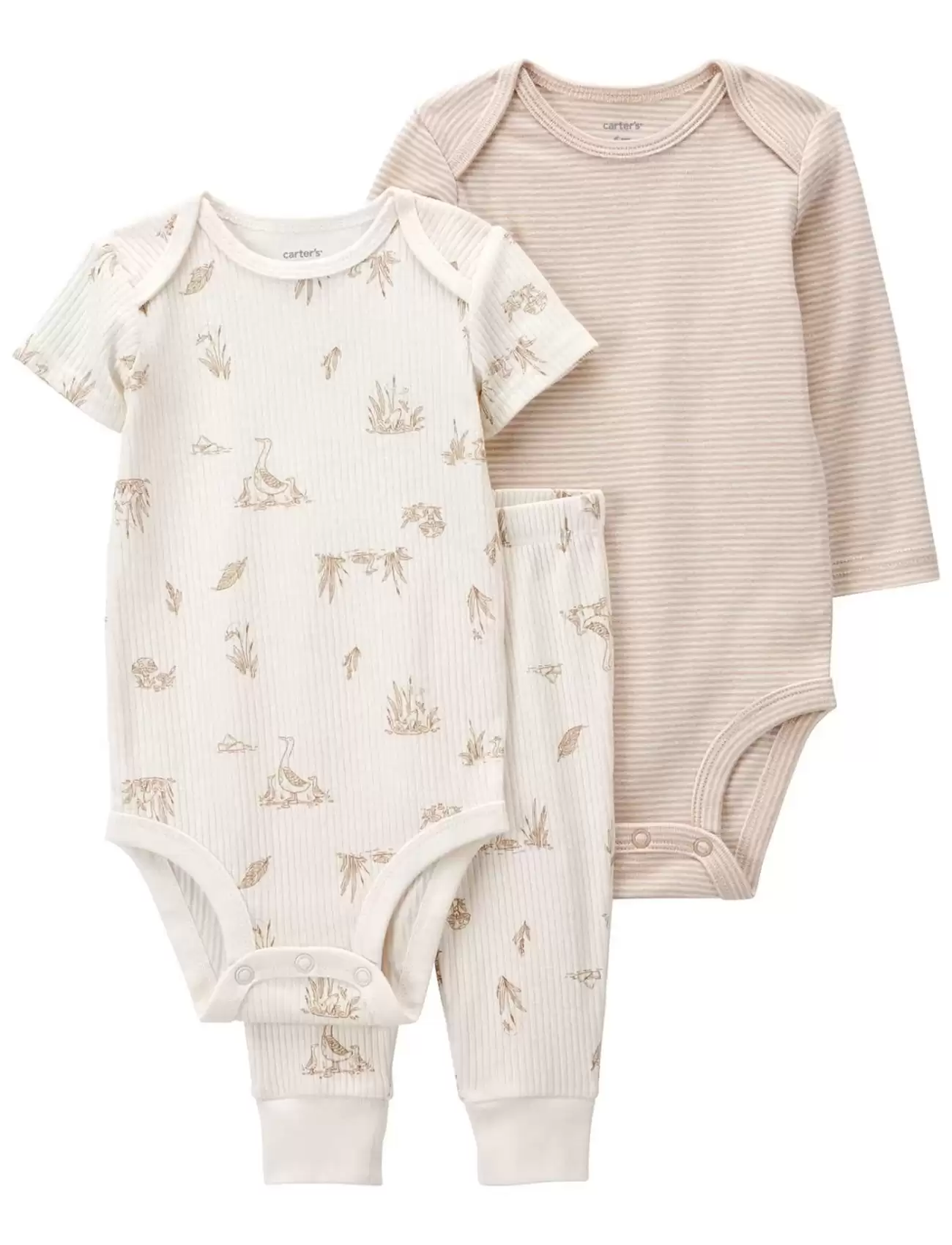 Layette Bebek 3Lü Set  Haki