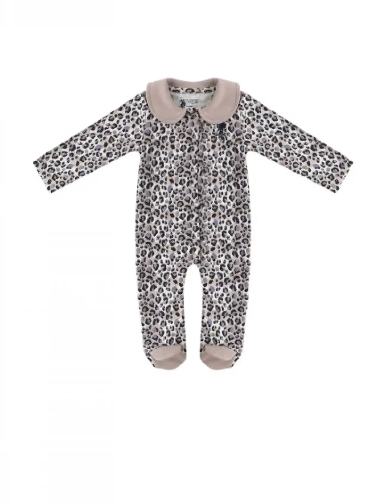 Kız Bebek Patikli Tulum  Krem