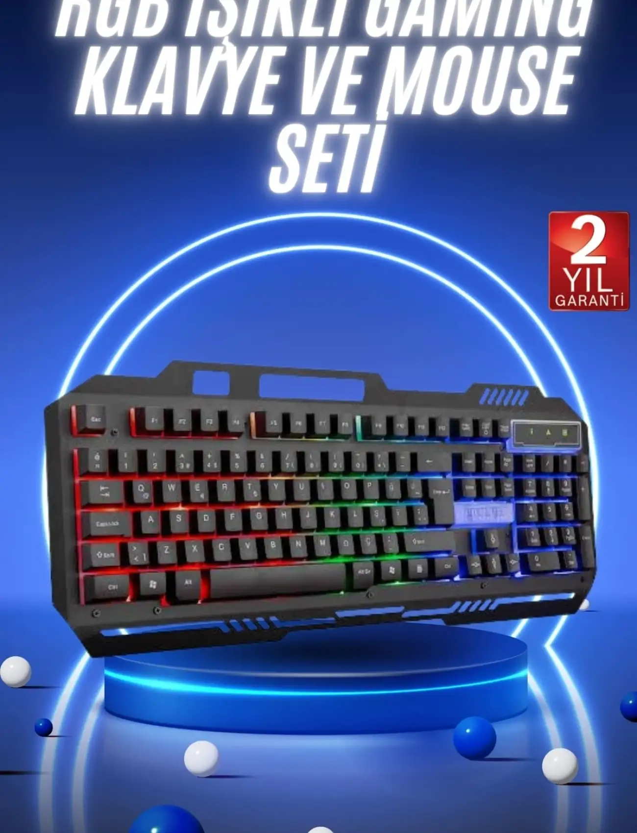 Klavyesi Led Aydınlatmalı Mekanik Hisli