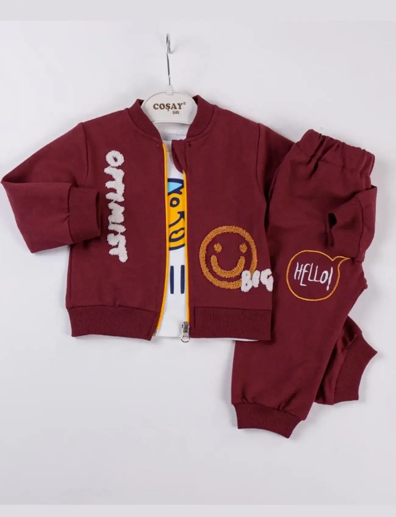 Optimist Nakışlı Erkek Bebek Takım