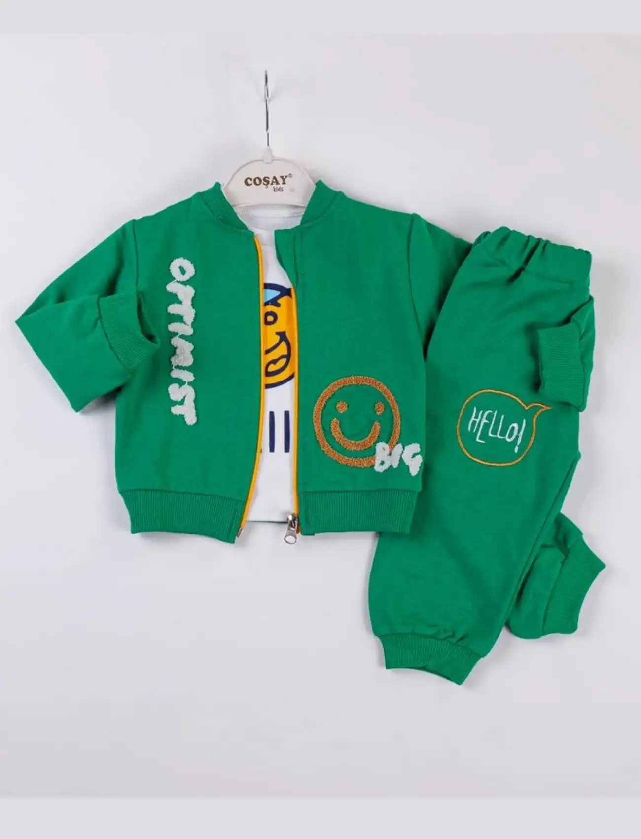 Optimist Nakışlı Erkek Bebek Takım