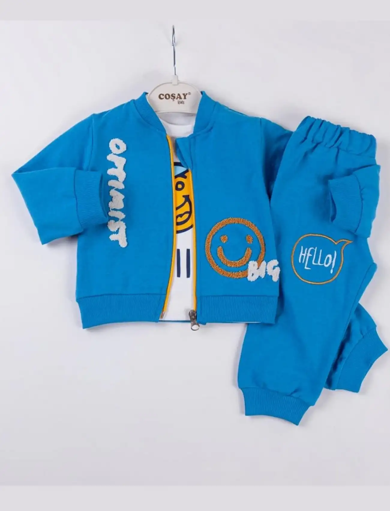 Optimist Nakışlı Erkek Bebek Takım