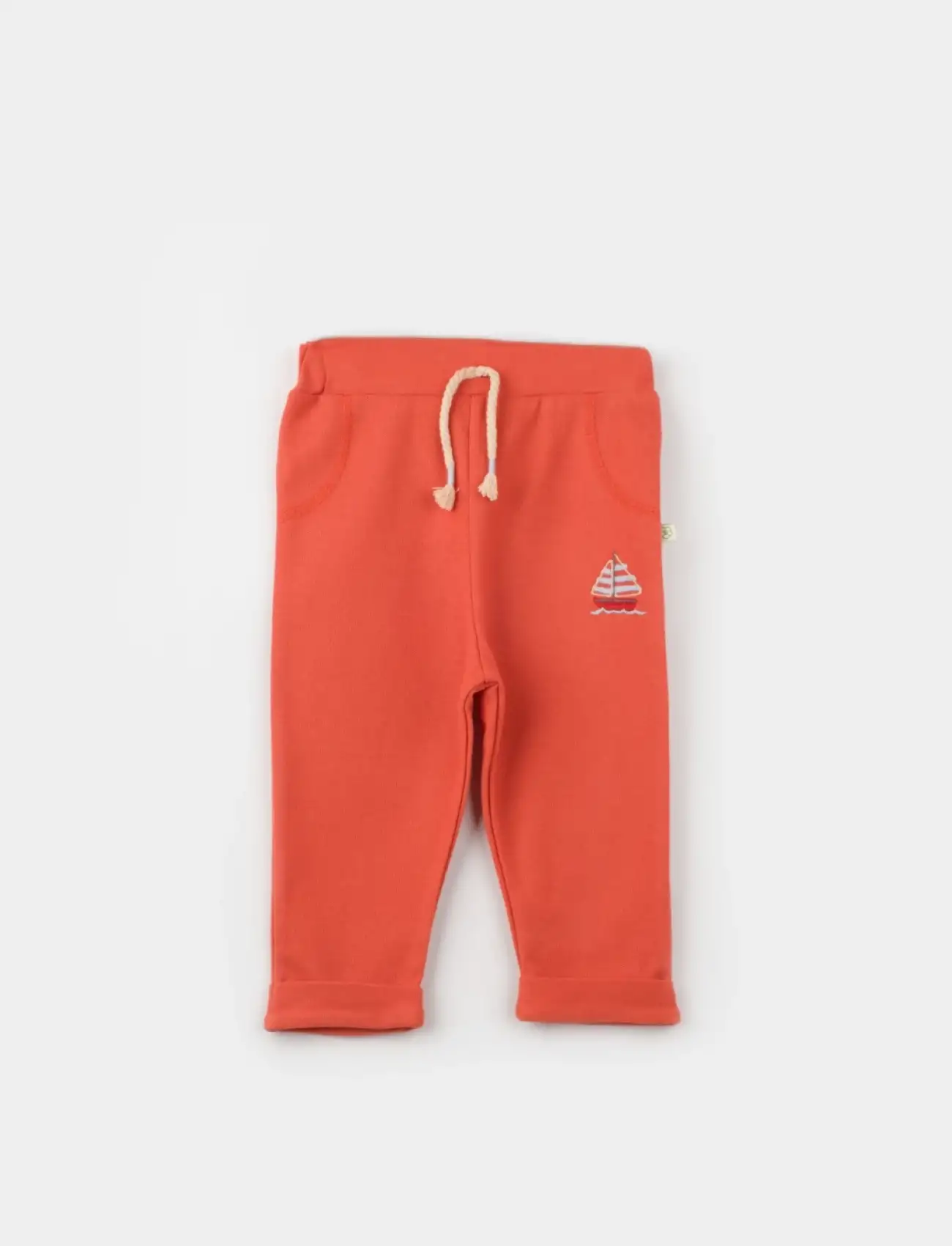 Sun Lets Sail Patiksiz Bebek Pantolon  Ekru Mavi