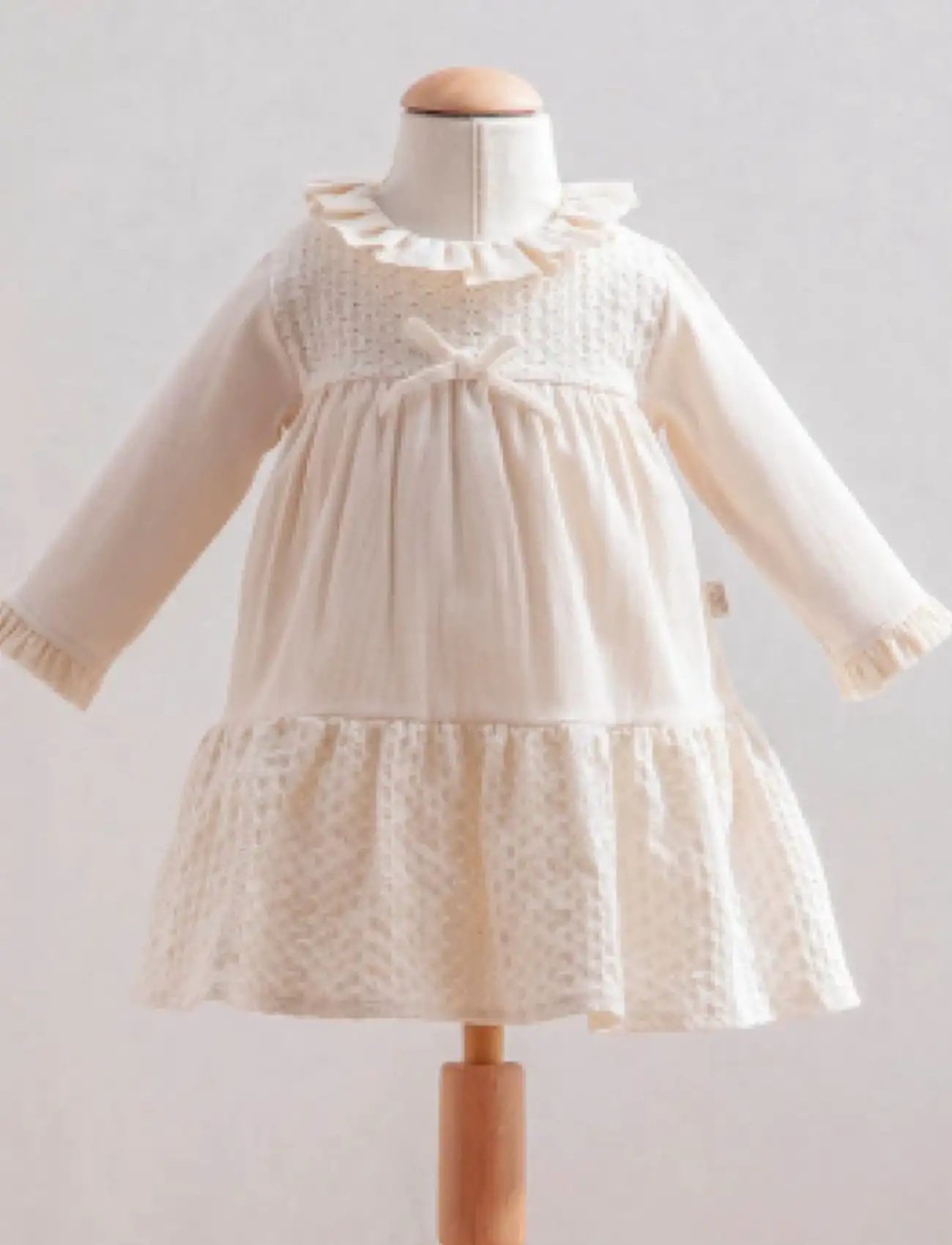 Tongs Baby Elbise 3885 Ekru