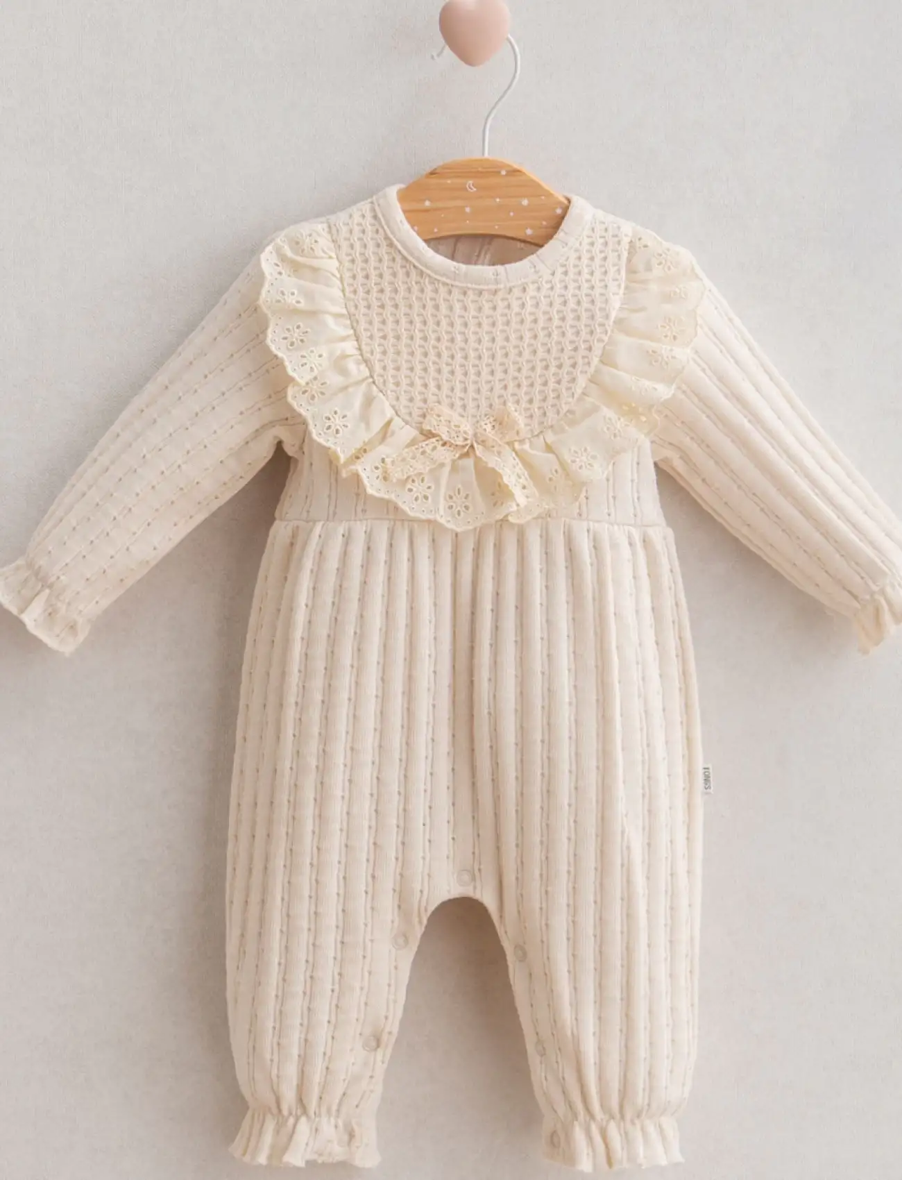 Baby Soft Flower Tulum  Ekru