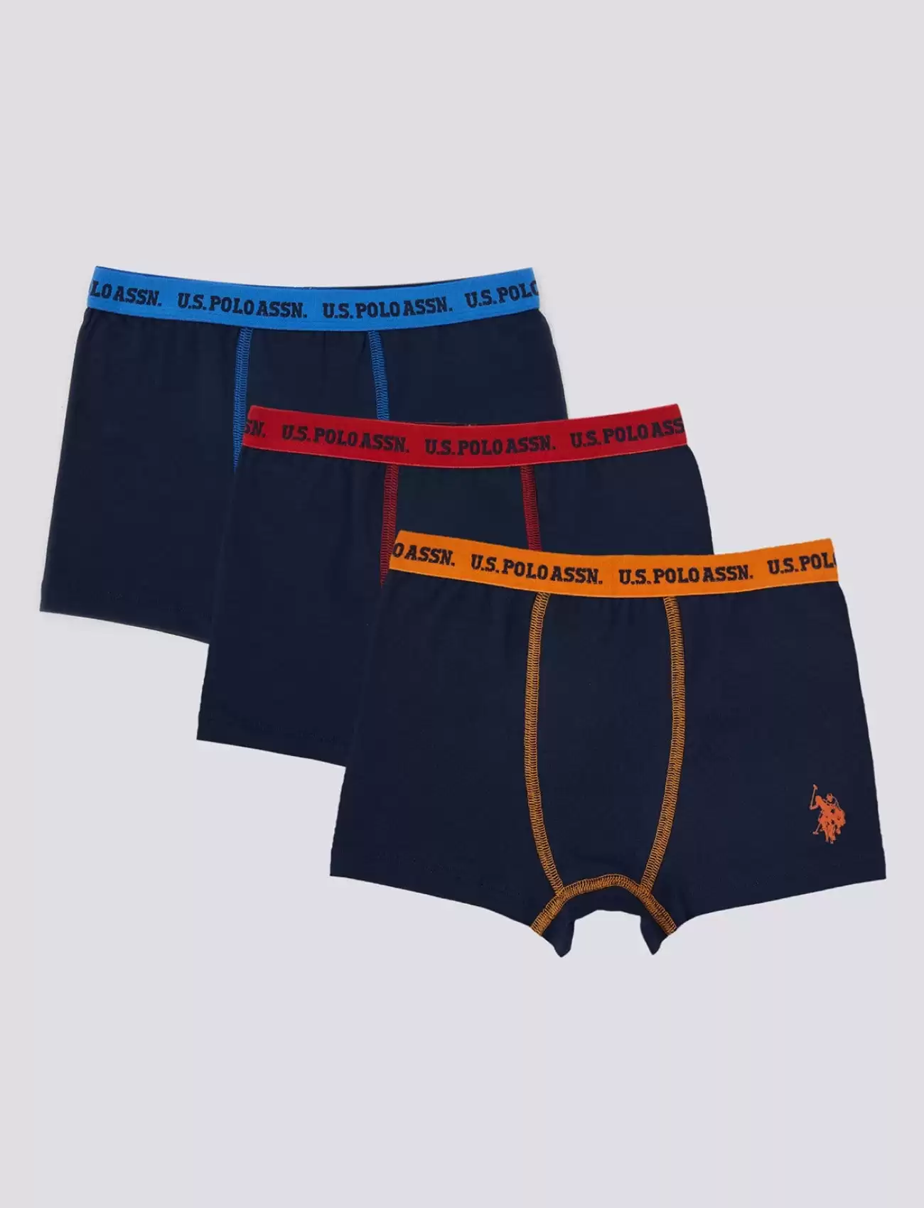 Erkek Çocuk Boxer 3Lü Takım  NAVY