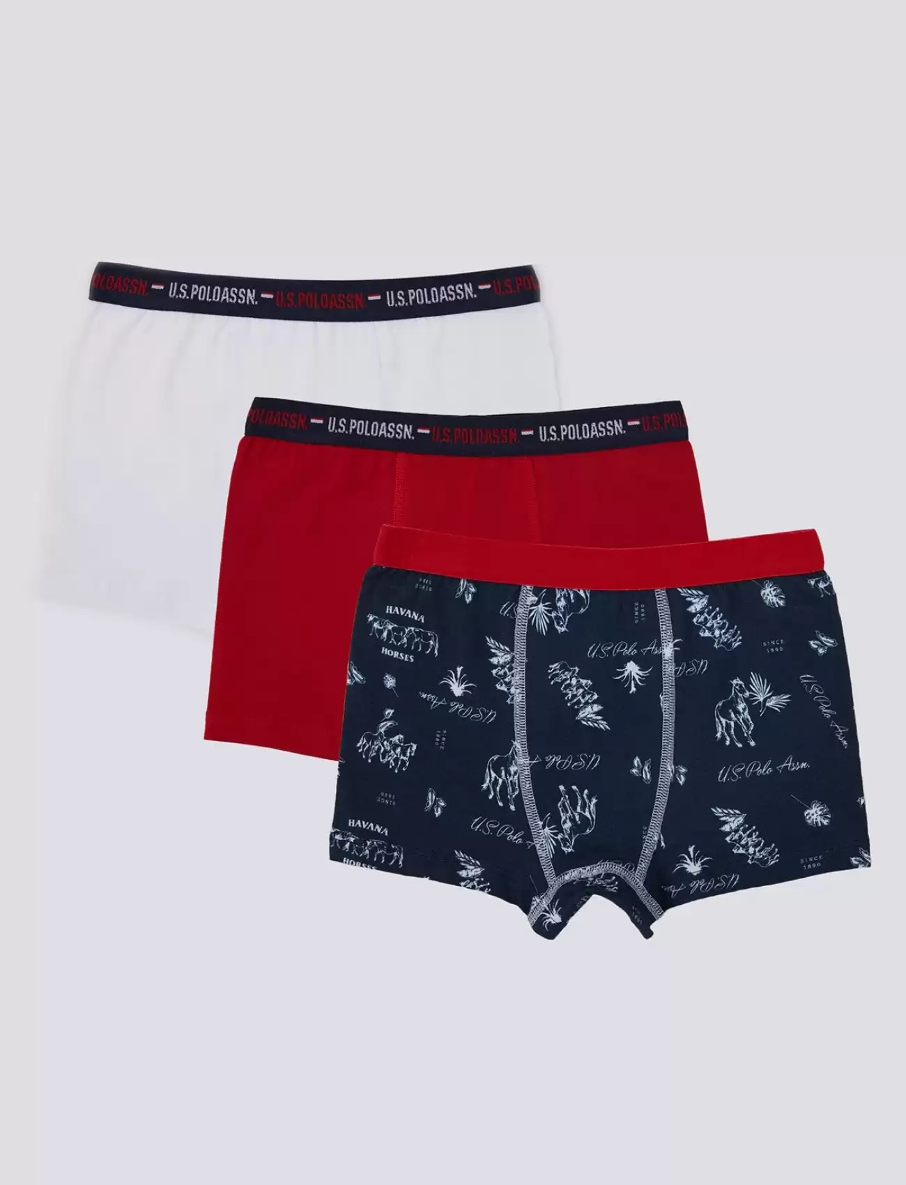 Erkek Çocuk Boxer 3Lü Takım  NAVY