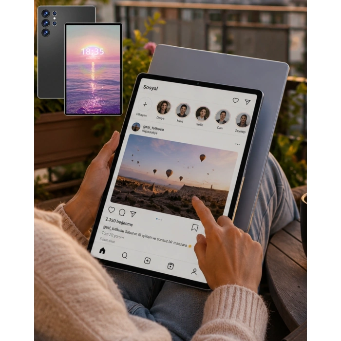 16GB RAM 1TB Tablet PC Klavyeli Kılıflı Kalemli Tablet Seti