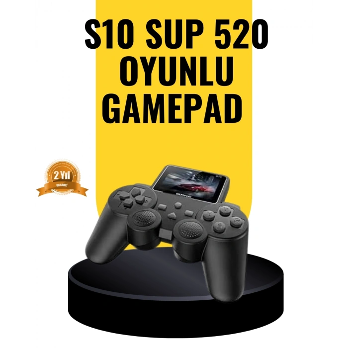 2025 A Kalite S10 Gamepad 520 Oyunlu TV Bağlantılı Retro Atari Konsolu