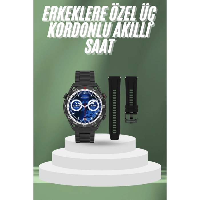 2025 Model Yuvarlak Ekran Android ve İOS Uyumlu GPS Takibi Yapabilen Akıllı Saat