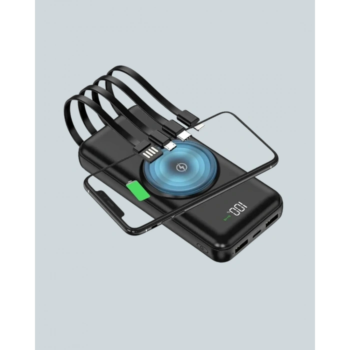 22.5W Hızlı + 15W Kablosuz Şarj – Akıllı Powerbank ile Her An Enerji