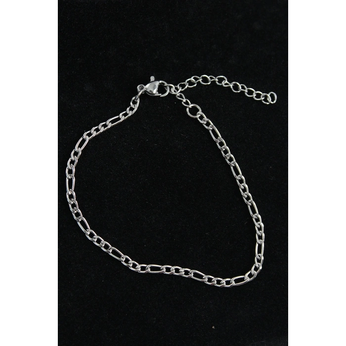 316L Çelik Figaro Model Gümüş Renk Erkek Bileklik